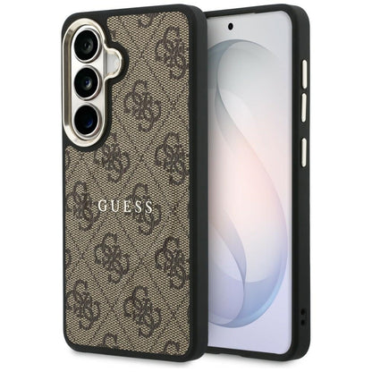 Funda MagSafe para Samsung Galaxy S26 Plus S947, Guess, 4G Embossed Ring, Marrón