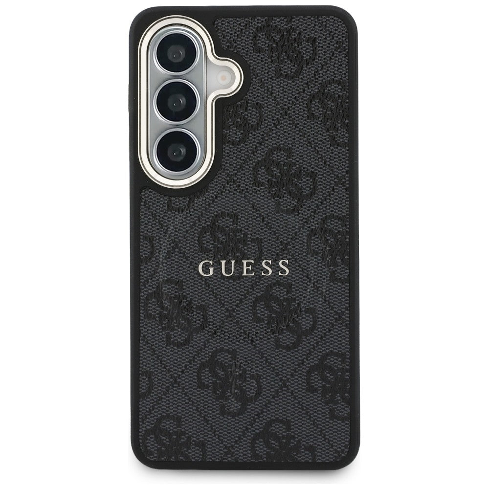 Funda MagSafe para Samsung Galaxy S26 Plus S947, Guess, 4G Anillo en Relieve, Negra