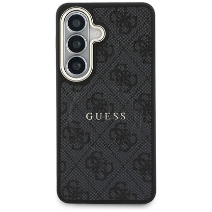 Funda MagSafe para Samsung Galaxy S26 Plus S947, Guess, 4G Anillo en Relieve, Negra