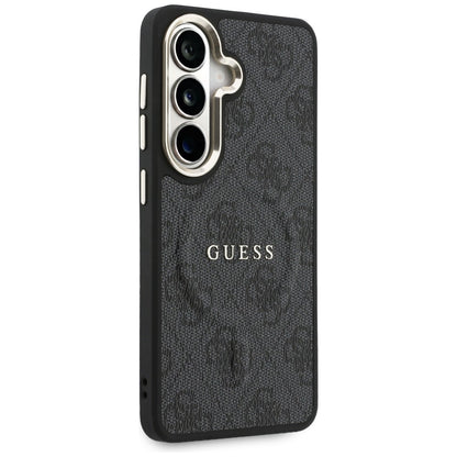 Funda MagSafe para Samsung Galaxy S26 Plus S947, Guess, 4G Anillo en Relieve, Negra