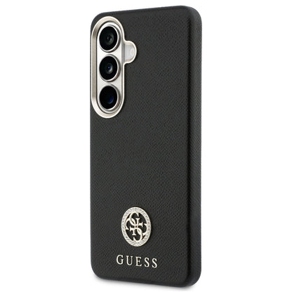 Funda MagSafe para Samsung Galaxy S26 Plus S947, Guess, Rhinestone Round Logo, Negra