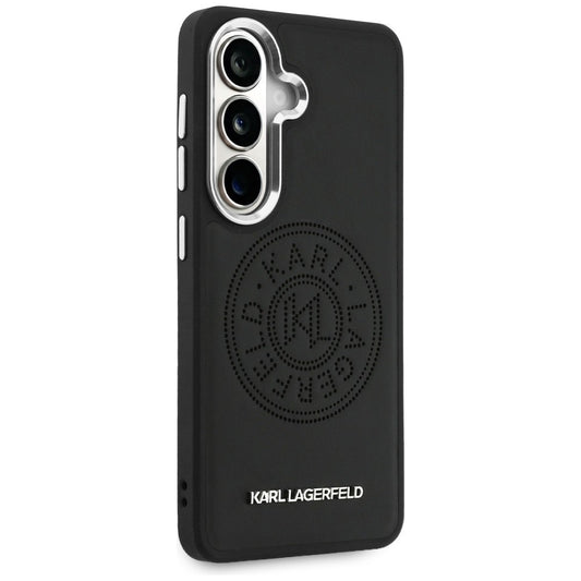 Funda MagSafe para Samsung Galaxy S26 Plus S947, Karl Lagerfeld, Logo Redondo Karl, Negra