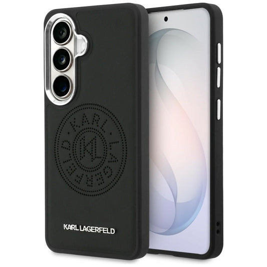 Funda MagSafe para Samsung Galaxy S26 Plus S947, Karl Lagerfeld, Logo Redondo Karl, Negra