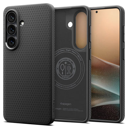 Funda MagSafe para Samsung Galaxy S26 Plus S947, Spigen, Liquid Air, Negra Mate ACS10704