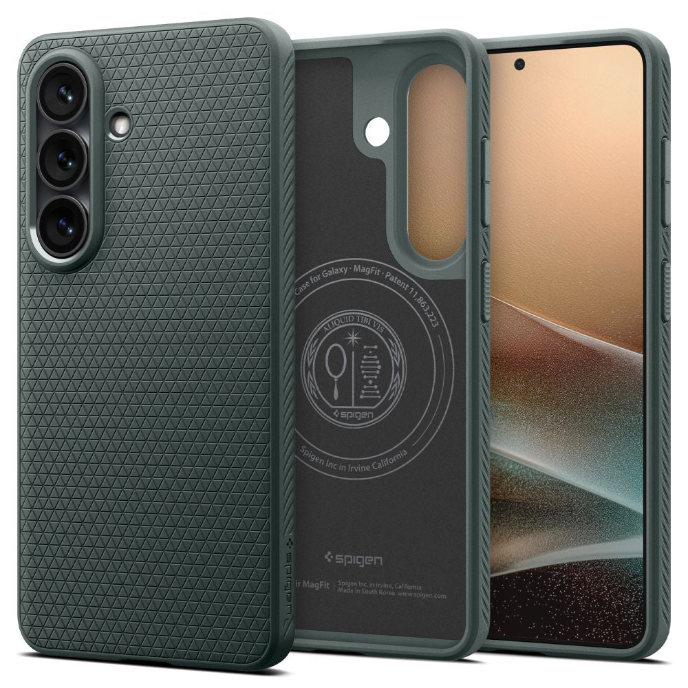 Funda MagSafe para Samsung Galaxy S26 Plus S947, Spigen, Liquid Air, Verde ACS10706