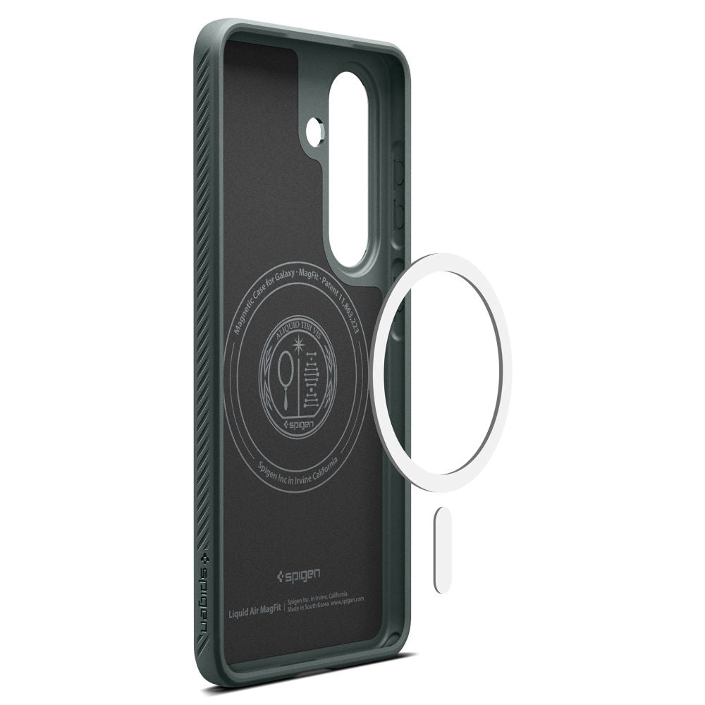 Funda MagSafe para Samsung Galaxy S26 Plus S947, Spigen, Liquid Air, Verde ACS10706