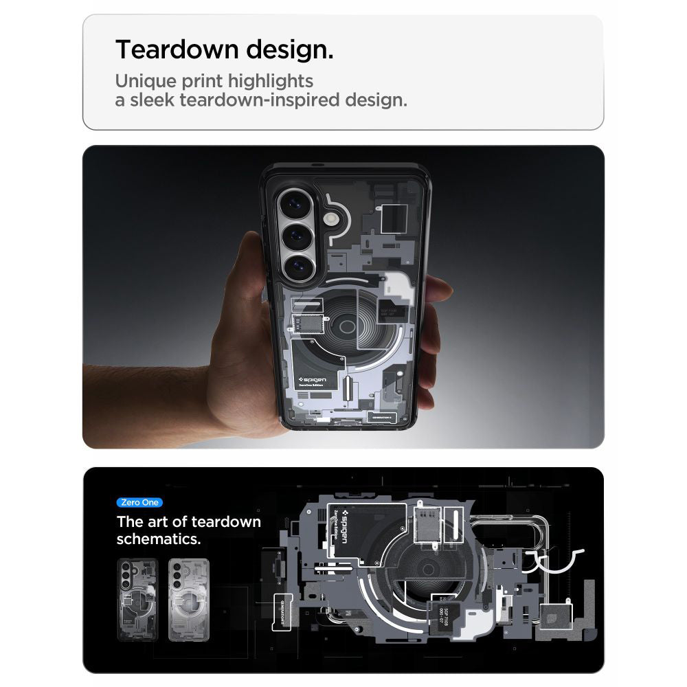 Funda MagSafe para Samsung Galaxy S26 Plus S947, Spigen, Ultra Hybrid Zero One, Negra ACS10711