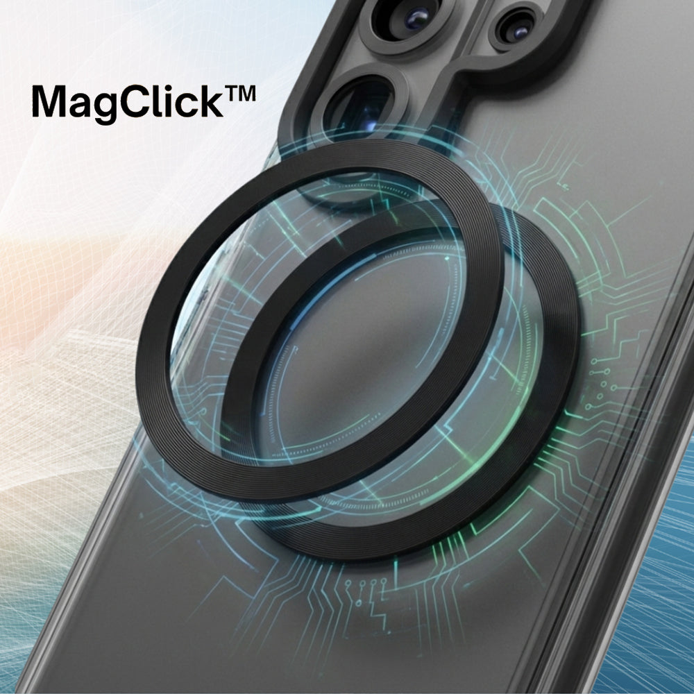 Funda MagSafe para Samsung Galaxy S26 Plus S947, UNIQ, Combat MagClick, Negra