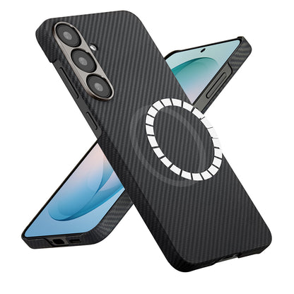 Funda MagSafe para Samsung Galaxy S26 Plus, Techsuit, Fibra de Aramida, Negra