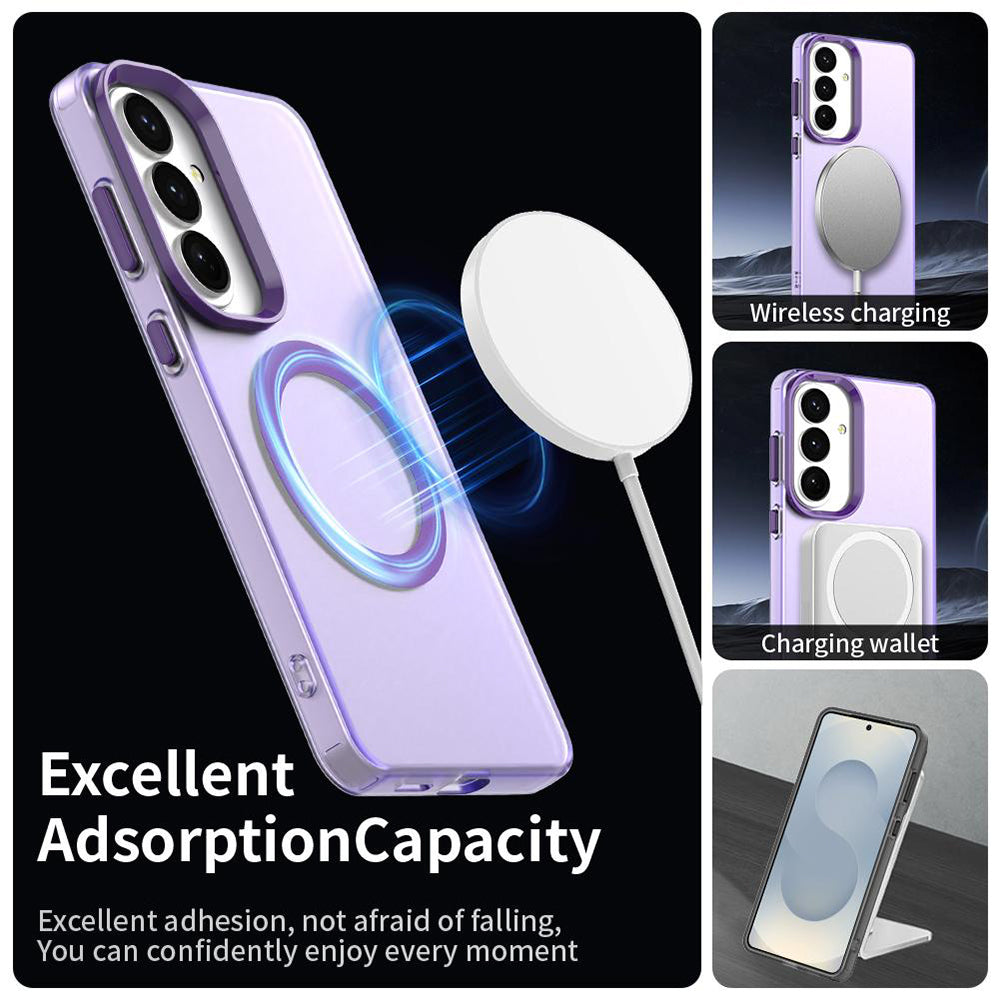 Funda MagSafe para Samsung Galaxy S26 Plus, Techsuit, CandyCase, Morado