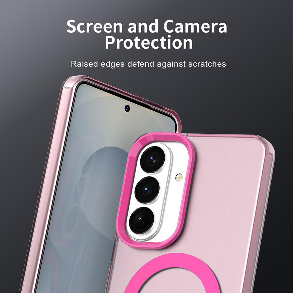 Funda MagSafe para Samsung Galaxy S26 Plus, Techsuit, CandyCase, Rosa