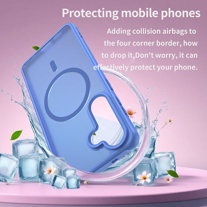 Funda MagSafe para Samsung Galaxy S26 Plus, Techsuit, HaloFrost II, Azul