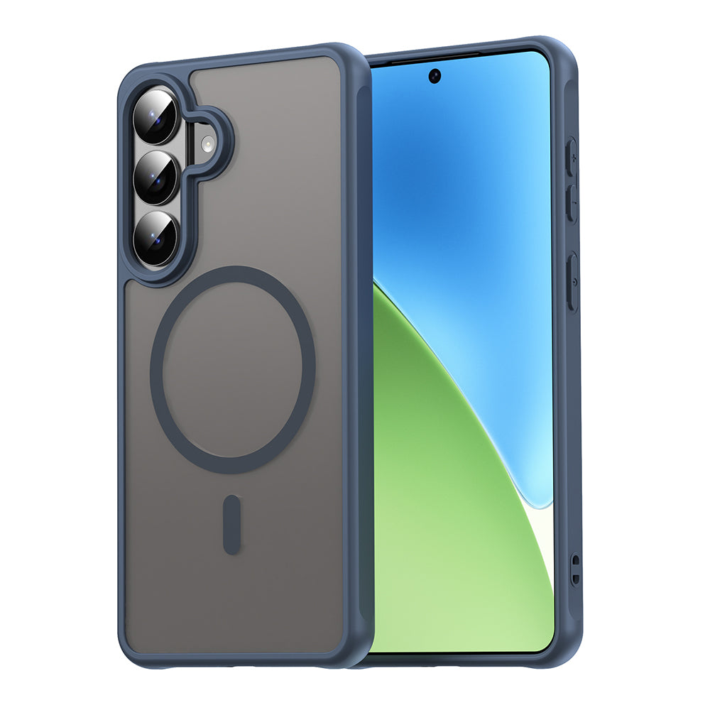 Funda MagSafe para Samsung Galaxy S26 Plus, Techsuit, HaloFrost II, Azul Marino