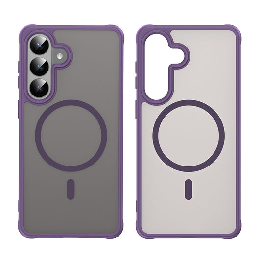 Funda MagSafe para Samsung Galaxy S26 Plus, Techsuit, HaloFrost II, Morado