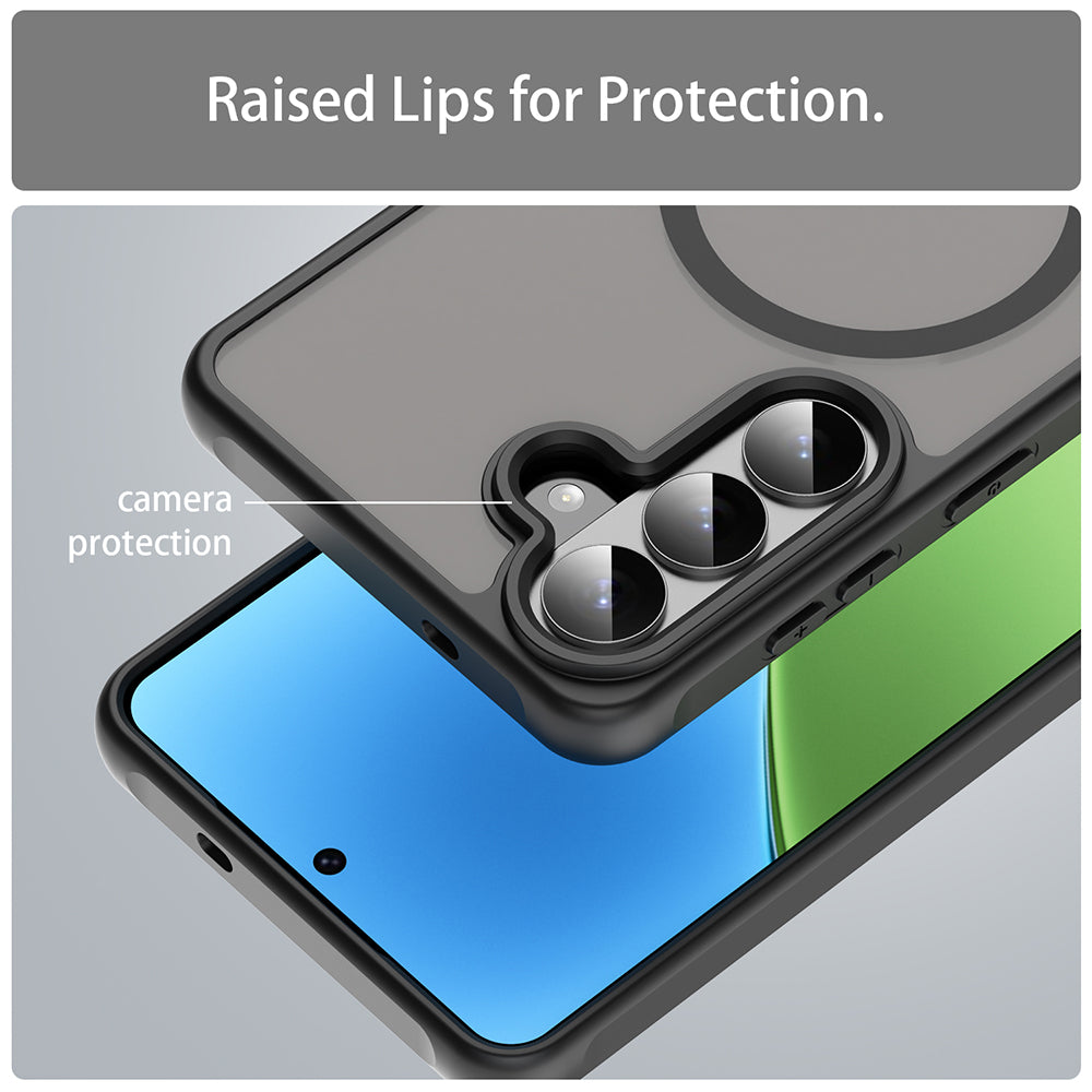 MagSafe Case for Samsung Galaxy S26 Plus, Techsuit, HaloFrost II, Black