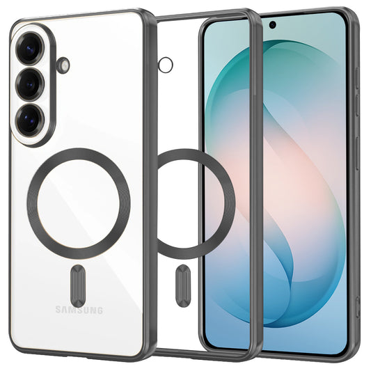 Funda MagSafe para Samsung Galaxy S26 Plus, Techsuit, Luxury Crystal, Negra