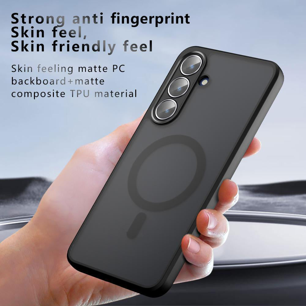 Funda MagSafe para Samsung Galaxy S26 Plus S947, Techsuit, PureFrost, Negra Satinada