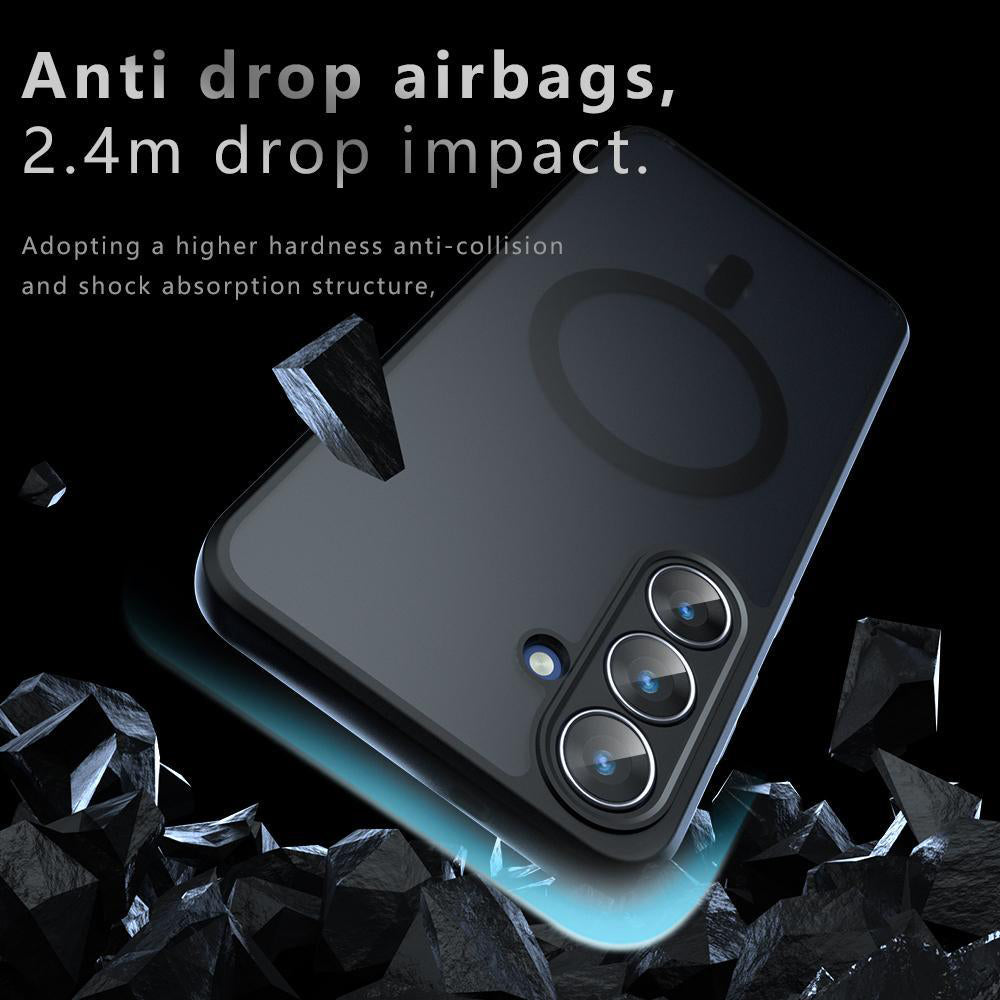 Funda MagSafe para Samsung Galaxy S26 Plus S947, Techsuit, PureFrost, Negra Satinada