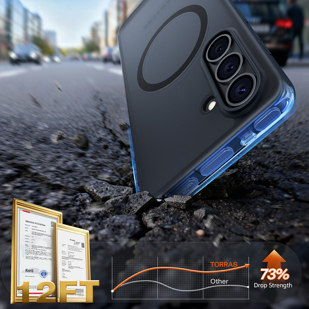 Funda MagSafe para Samsung Galaxy S26 Plus, Torras, Guardian, Negra