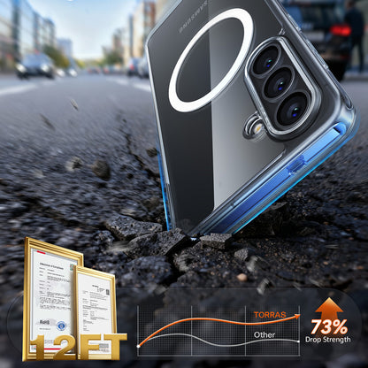 Funda MagSafe para Samsung Galaxy S26 Plus, Torras, Guardian, Transparente