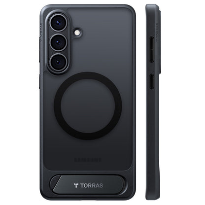 Funda MagSafe para Samsung Galaxy S26 Plus, Torras, Pstand, Negra