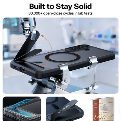 Funda MagSafe para Samsung Galaxy S26 Plus, Torras, Pstand, Negra