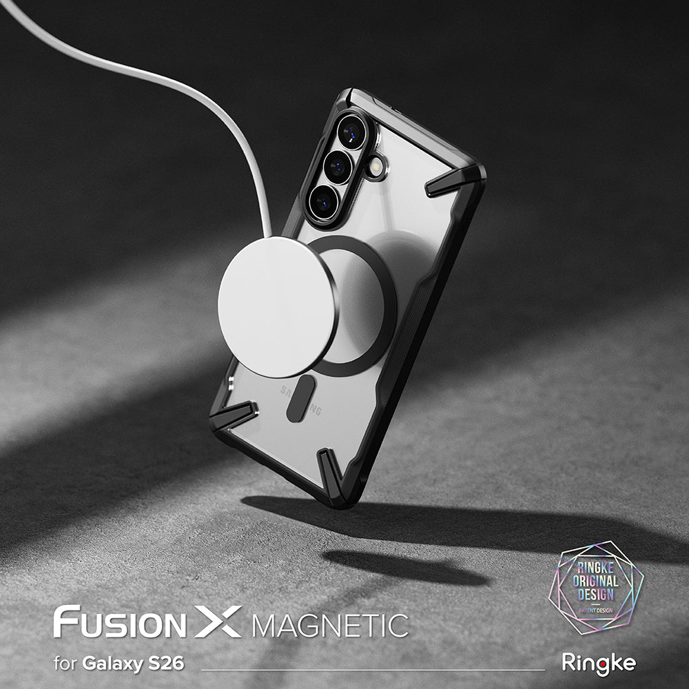 Funda MagSafe para Samsung Galaxy S26, Ringke, Fusion X, Negra