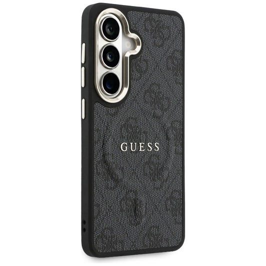 Funda MagSafe para Samsung Galaxy S26 S942, Guess, 4G Embossed Ring, Negra