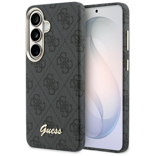 Funda MagSafe para Samsung Galaxy S26 S942, Guess, 4G Script Logo, Negra