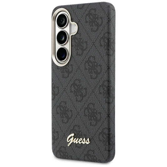 Funda MagSafe para Samsung Galaxy S26 S942, Guess, 4G Script Logo, Negra