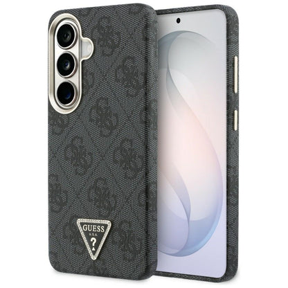 Funda MagSafe para Samsung Galaxy S26 S942, Guess, Logo Triángulo 4G, Negra