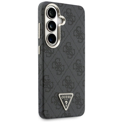 Funda MagSafe para Samsung Galaxy S26 S942, Guess, Logo Triángulo 4G, Negra