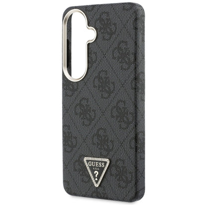 Funda MagSafe para Samsung Galaxy S26 S942, Guess, Logo Triángulo 4G, Negra