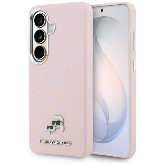 Funda MagSafe para Samsung Galaxy S26 S942, Karl Lagerfeld, Karl & Choupette Head's Pin, Rosa