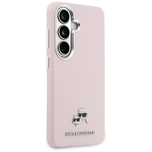 Funda MagSafe para Samsung Galaxy S26 S942, Karl Lagerfeld, Karl & Choupette Head's Pin, Rosa