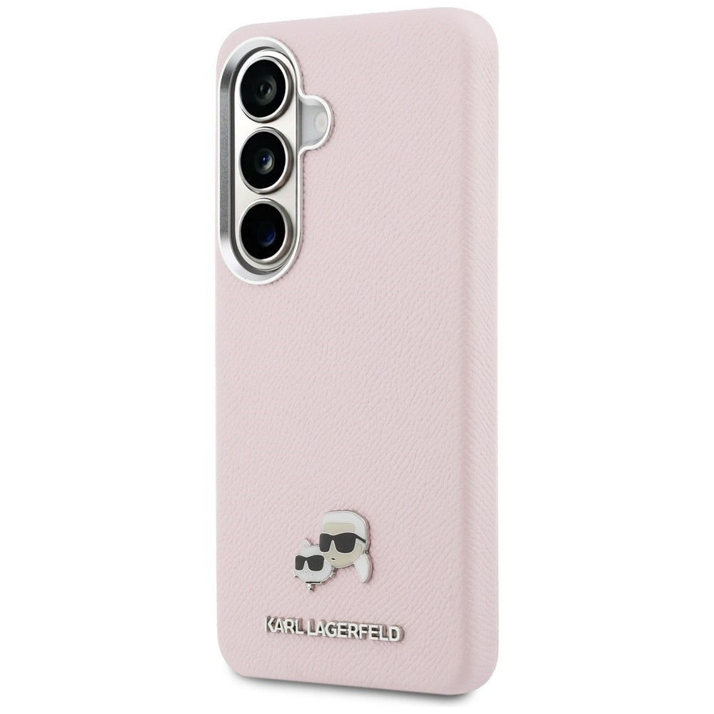 Funda MagSafe para Samsung Galaxy S26 S942, Karl Lagerfeld, Karl & Choupette Head's Pin, Rosa