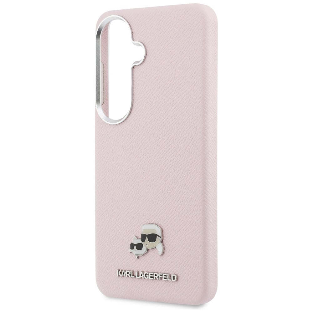 Funda MagSafe para Samsung Galaxy S26 S942, Karl Lagerfeld, Karl & Choupette Head's Pin, Rosa