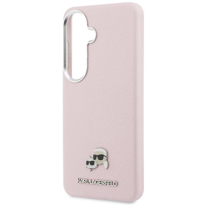 Funda MagSafe para Samsung Galaxy S26 S942, Karl Lagerfeld, Karl & Choupette Head's Pin, Rosa