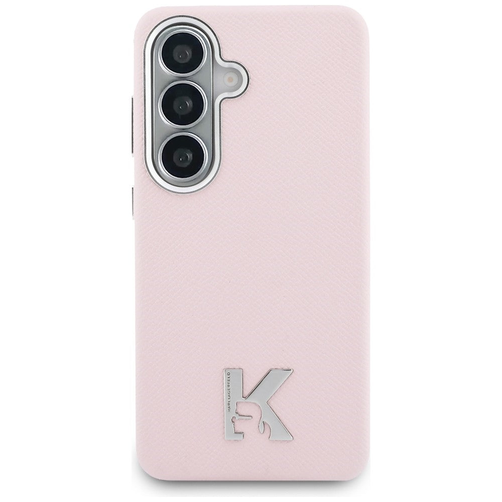 Funda MagSafe para Samsung Galaxy S26 S942, Karl Lagerfeld, Karl Head Logo, Rosa