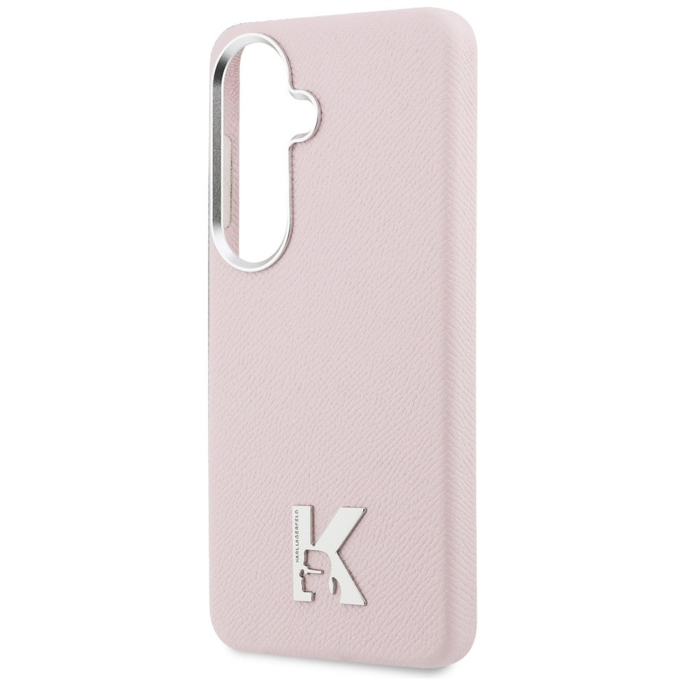 Funda MagSafe para Samsung Galaxy S26 S942, Karl Lagerfeld, Karl Head Logo, Rosa