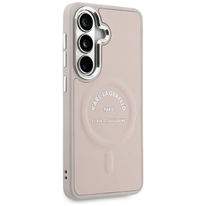 Funda MagSafe para Samsung Galaxy S26 S942, Karl Lagerfeld, Logo Karl RSG, Rosa