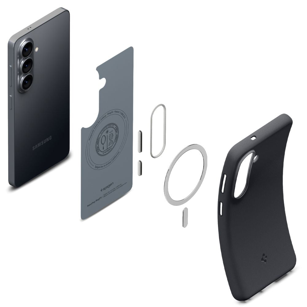 Funda MagSafe para Samsung Galaxy S26 S942, Spigen, Caseology Nano Pop, Negra ACS11066