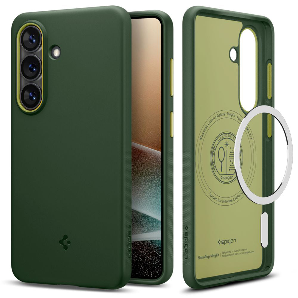 Funda MagSafe para Samsung Galaxy S26 S942, Spigen, Caseology Nano Pop, Verde ACS11067