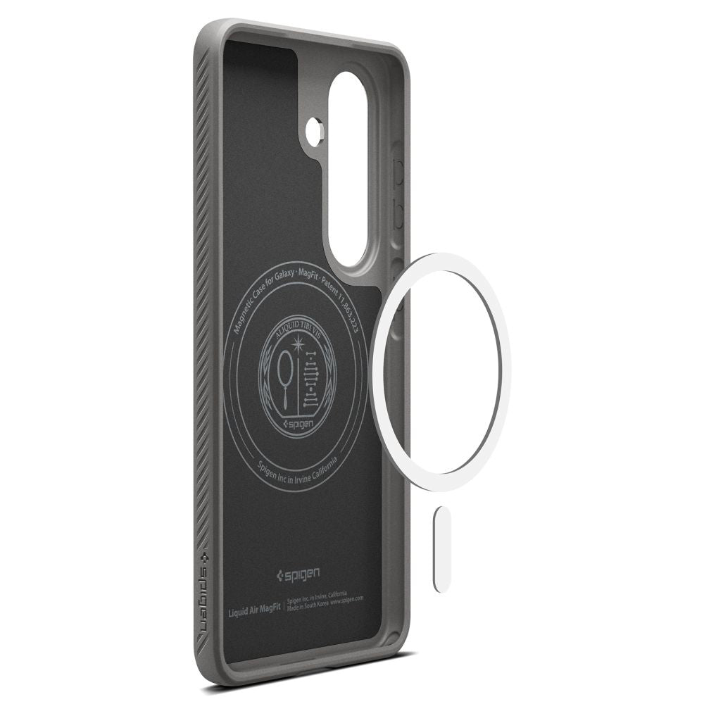 Funda MagSafe para Samsung Galaxy S26 S942, Spigen, Liquid Air, Gris ACS10731
