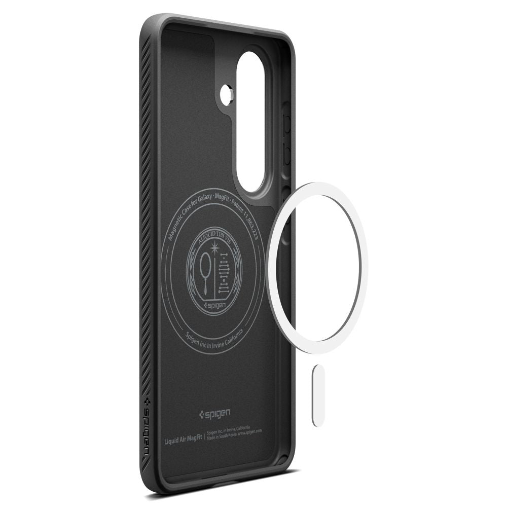 Funda MagSafe para Samsung Galaxy S26 S942, Spigen, Liquid Air, Negra Mate ACS10730
