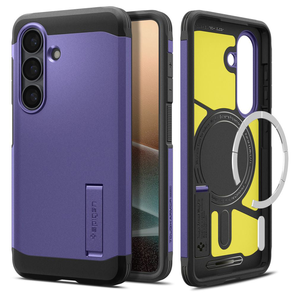 Funda MagSafe para Samsung Galaxy S26 S942, Spigen, Tough Armor, Morado ACS11221