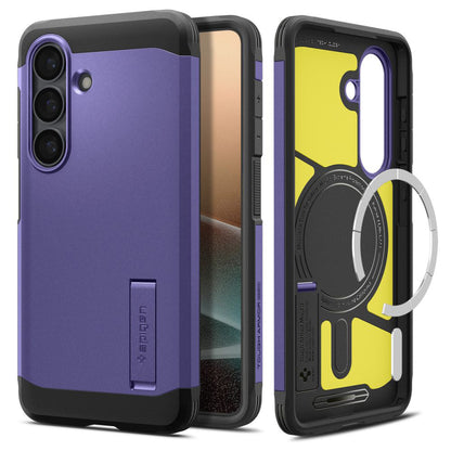 Funda MagSafe para Samsung Galaxy S26 S942, Spigen, Tough Armor, Morado ACS11221