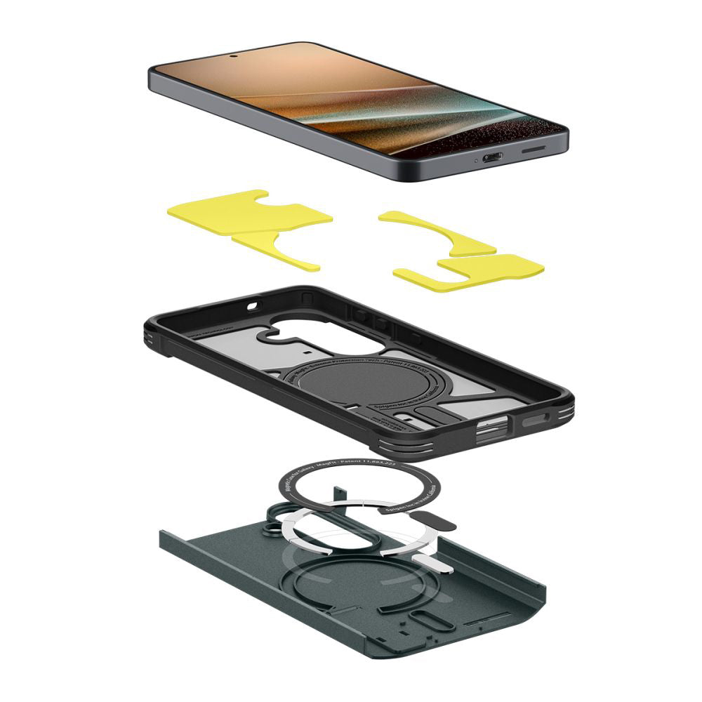 Funda MagSafe para Samsung Galaxy S26 S942, Spigen, Tough Armor, Verde ACS10740