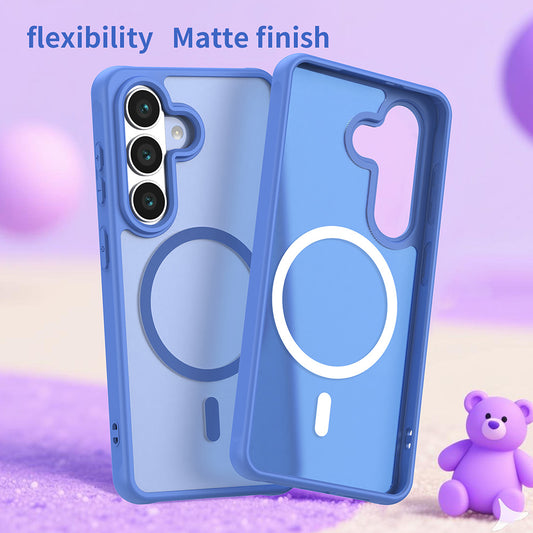 Funda MagSafe para Samsung Galaxy S26, Techsuit, HaloFrost II, Azul