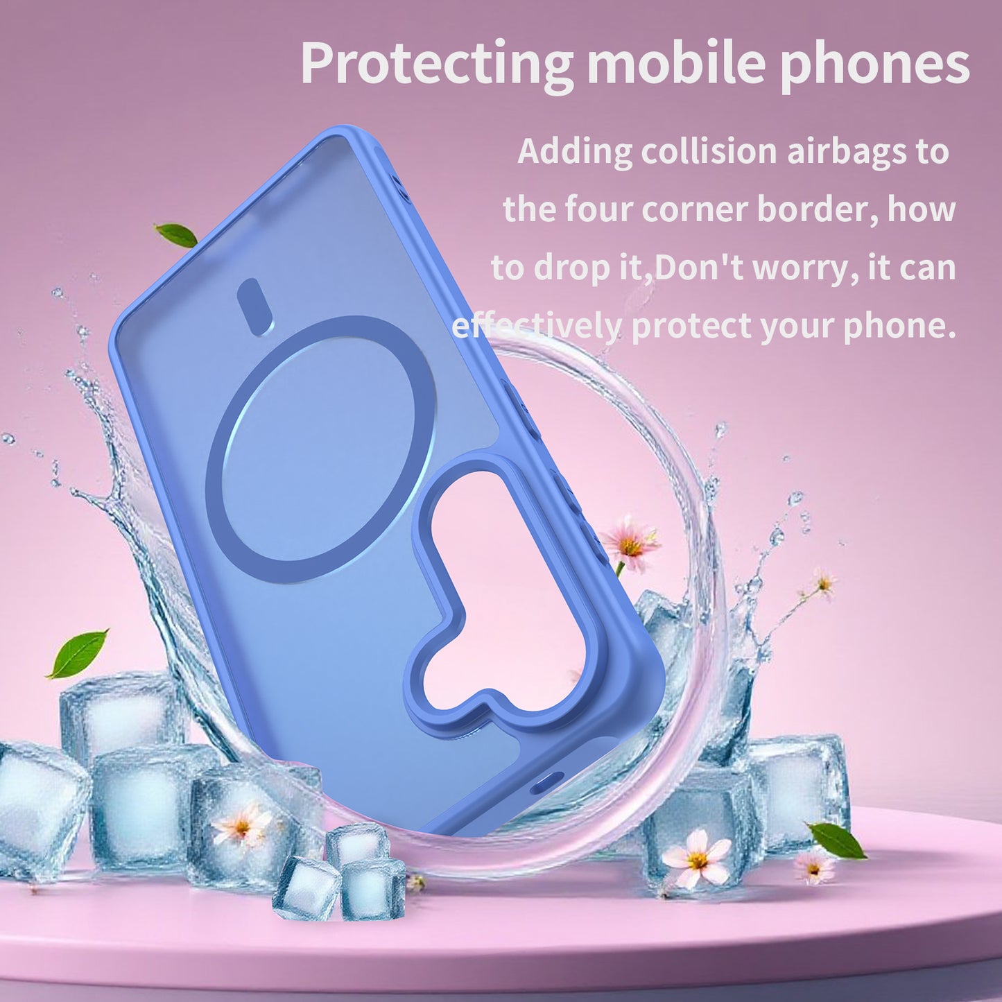 Funda MagSafe para Samsung Galaxy S26, Techsuit, HaloFrost II, Azul